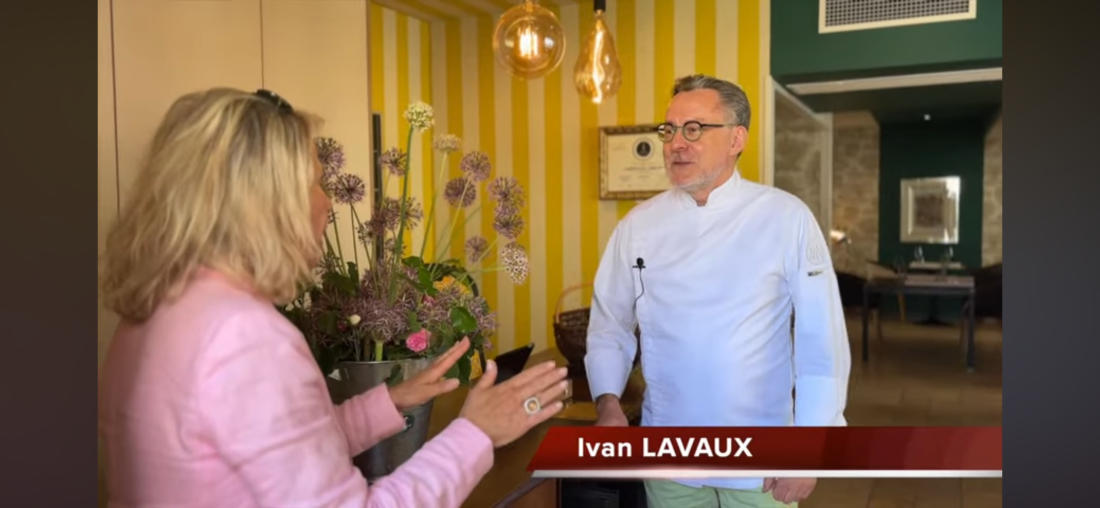Anne Prost Organisation et Ivan Lavaux de l'Auberge de l'Abbaye