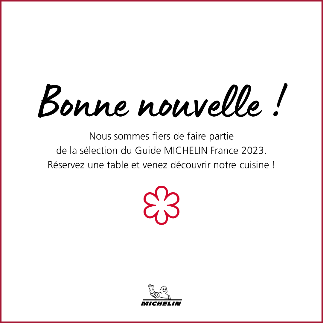 #GUIDEMICHELINFR #MICHELINstar1 #Gastronomiedurable